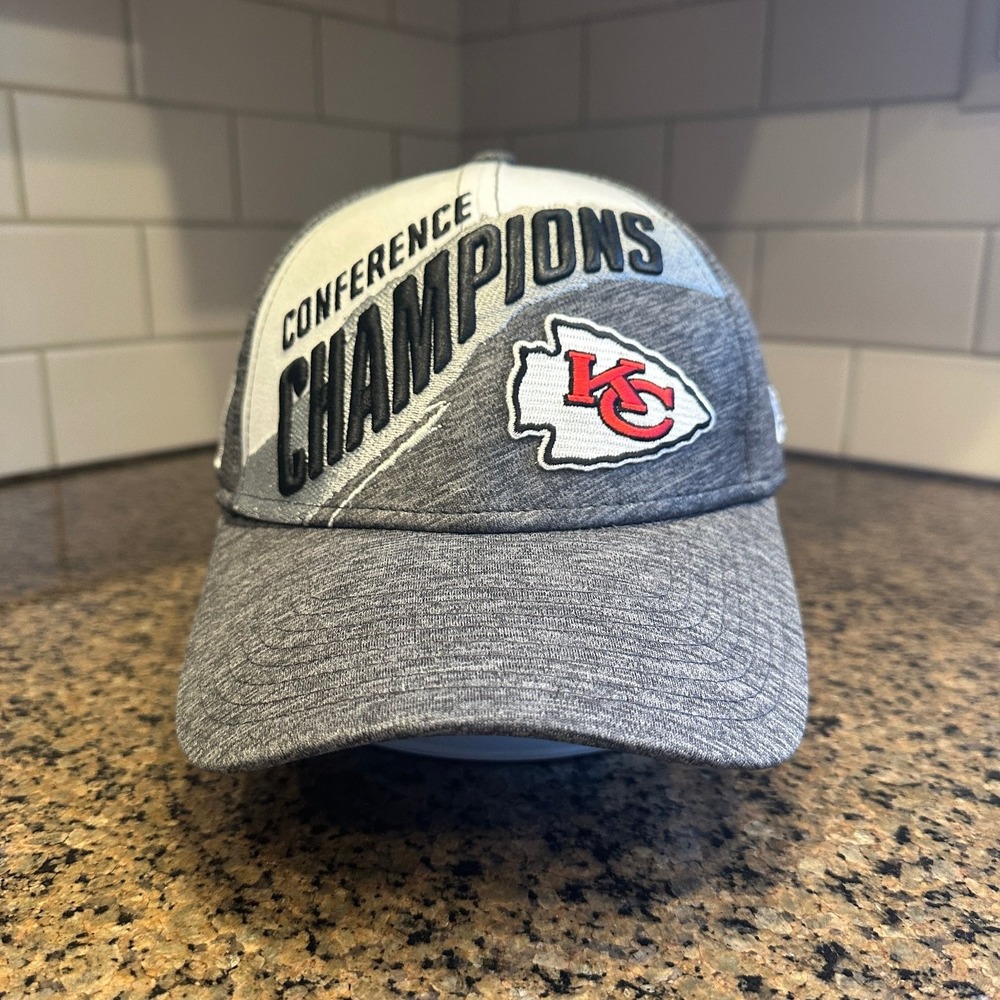 Kansas City Chiefs Hat New Era 9FORTY Men's OSFM Gray Super Bowl LIV Champions